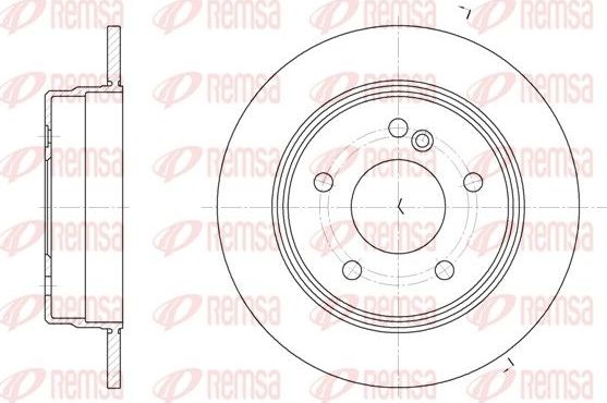 Тормозной диск Remsa. Артикул 6193.00