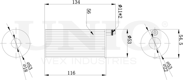 Фильтр масляный (Unio). Артикул FLT-20121