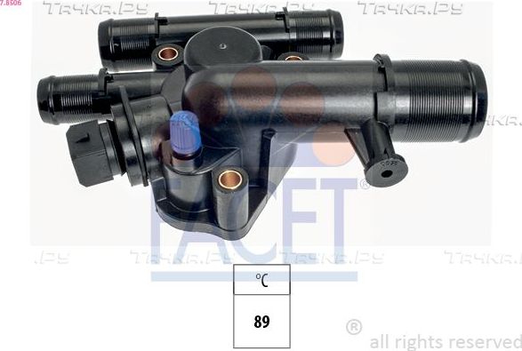 Термостат Facet Made in Italy - OE Equivalent для Renault Megane II 2002-2009. Артикул 7.8506