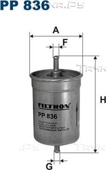 Топливный фильтр Filtron для Alpina B3 E30 1987-1992. Артикул PP 836