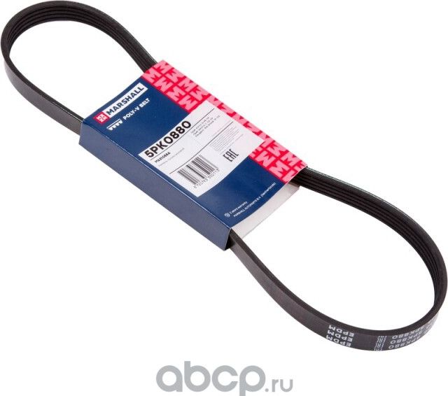 Ремень поликлиновой 5PK0880 Opel Astra G 98 09 Opel Vectra C 02 09 Peugeot 306 B (Marshall). Артикул M6310556