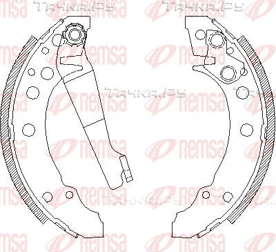 Тормозные колодки Remsa задние для SEAT Toledo I 1991-1999. Артикул 4045.00