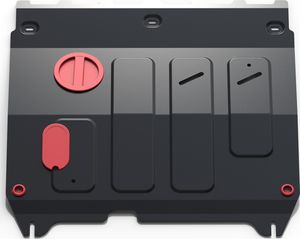 Защита АвтоБРОНЯ для картера и КПП Chevrolet Spark III АКПП 2010-2016. Артикул 111.01018.1