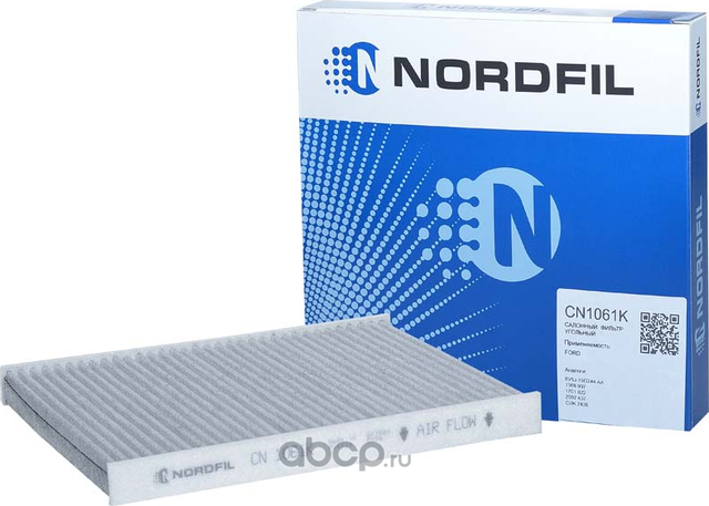 Фильтр салона угольный Ford B-Max  Ecosport  Fiesta VI  Transit (Nordfil). Артикул cn1061k