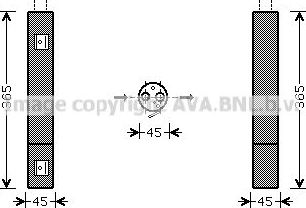 Осушитель кондиционера AVA (алюминий). Артикул MSD395