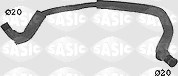 Патрубок радиатора (системы охлаждения) Sasic левый для Peugeot 405 1992-1997. Артикул SWH0508