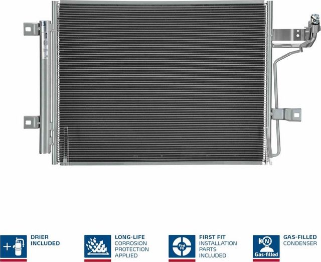 Радиатор кондиционера (конденсатор) Nissens (алюминий) для Mazda 3 IV (BP) 2018-2026. Артикул 940909