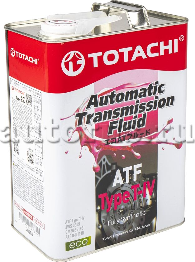 Масло трансмиссионное TOTACHI ATF Type T-IV 4л 20204. Артикул 20204