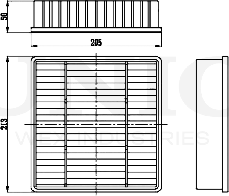Фильтр воздушный (Unio). Артикул FLT-10116