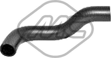 Патрубок радиатора (системы охлаждения) Metalcaucho (резина). Артикул 30041