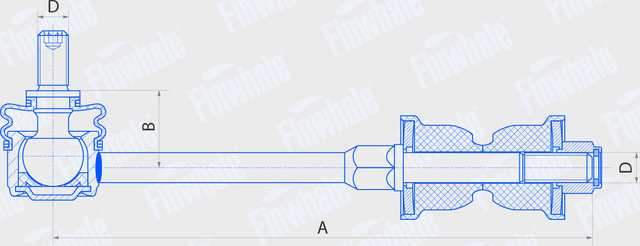 Стойка (тяга) стабилизатора Finwhale. Артикул SL649