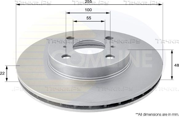 Тормозной диск Comline COATED. Артикул ADC0151V
