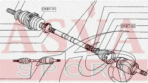 Пыльник шрус (комплект без смазки) 17x64x83 VAZ VAZ : LADA 1111 (Asva). Артикул okbt-02