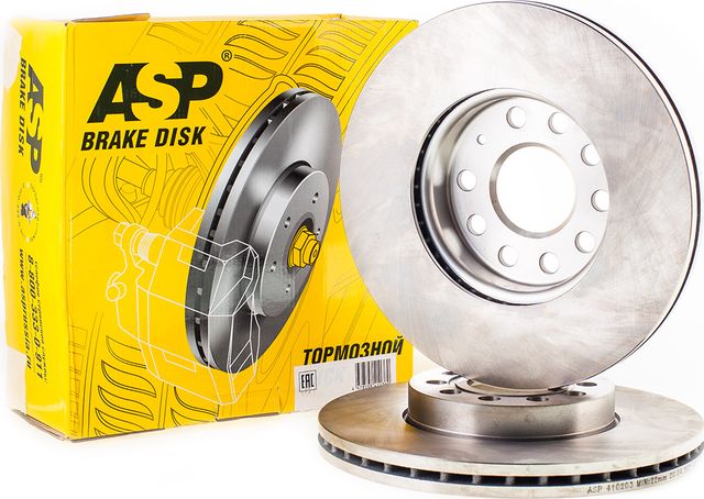 Диск тормозной Audi A3 Skoda Octavia VW Golf 1.6-2.0TDi 03 передний D=288mm (ASP). Артикул 410203