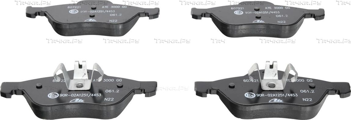 Тормозные колодки ATE передние для Renault Scenic II 2005-2008. Артикул 13.0460-7221.2