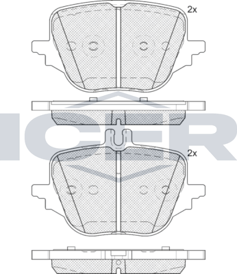 Тормозные колодки Icer. Артикул 182434