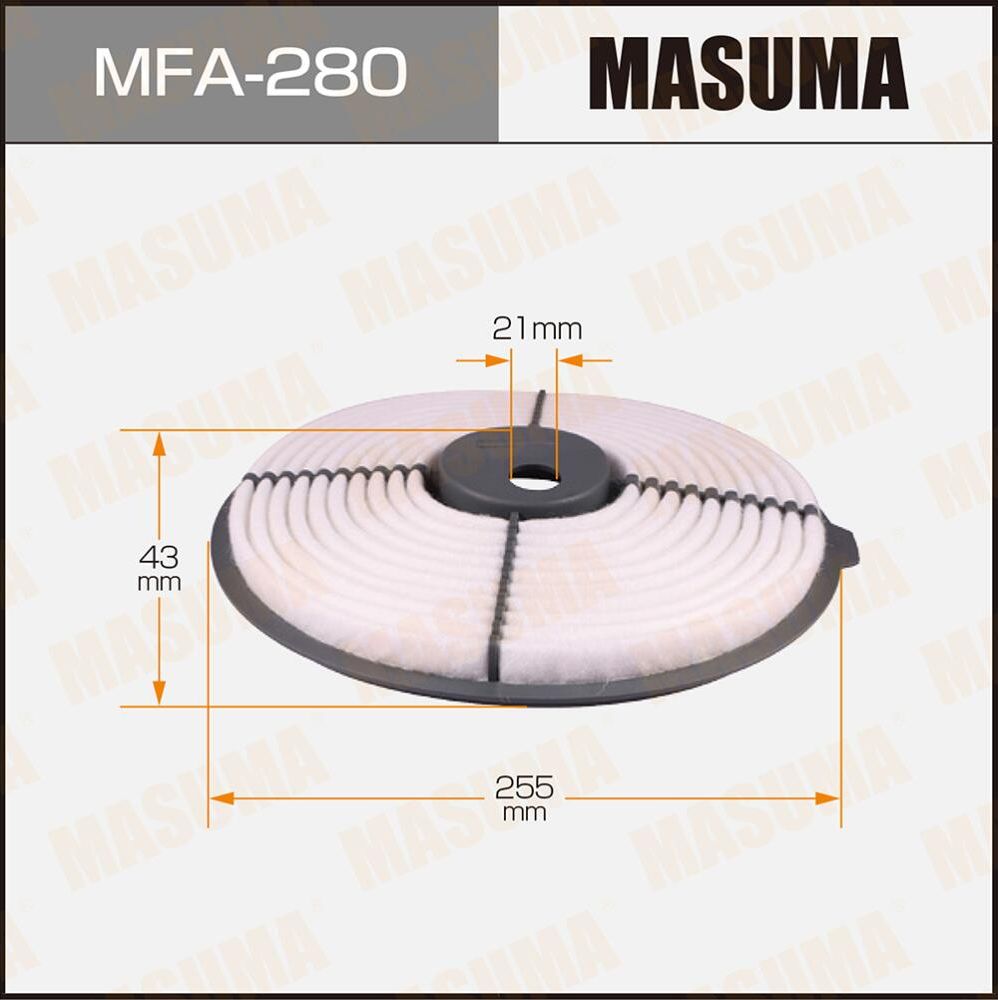 Воздушный фильтр Masuma. Артикул MFA-280