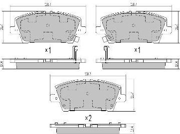 Тормозные колодки Fremax. Артикул FBP-1705