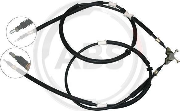 Трос ручника (тросик ручного тормоза) ABS. Артикул K17315