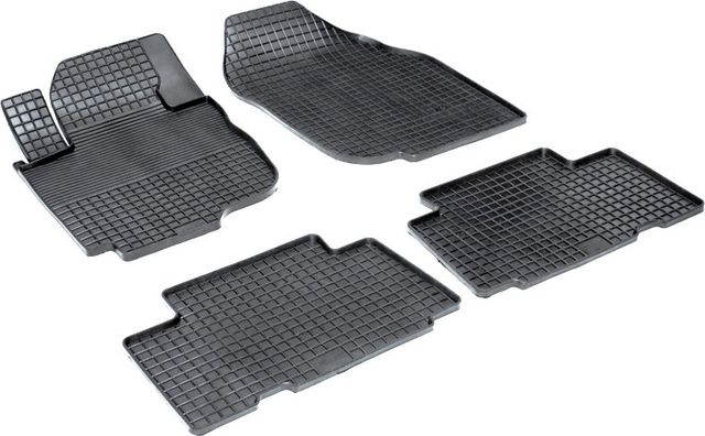 Коврики резиновые Seintex с узором сетка для салона Toyota RAV4 III 2006-2012 короткая база. Артикул 00212