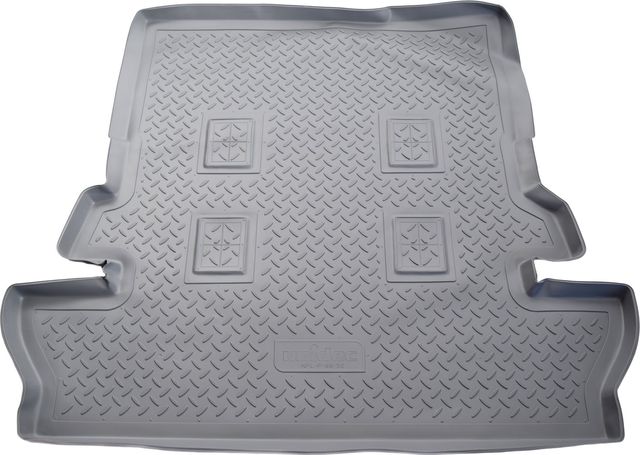 Коврик Норпласт для багажника Toyota Land Cruiser 200 (7 мест) 2007-2021. СЕРЫЙ. Артикул NPL-P-88-50Grey