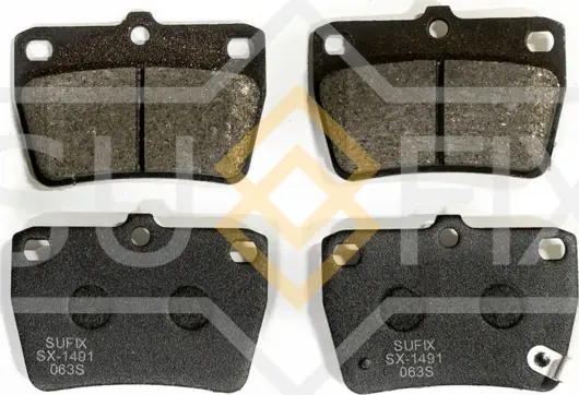 Колодки дисковые тормозные задние правые/левые CHERY TIGGO 2005-2010 (Sufix). Артикул SX1491