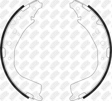 Тормозные колодки NiBK задние для Toyota 4Runner III 1995-2002. Артикул FN0686