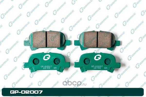 Колодки тормозные дисковые (G-Brake). Артикул GP02007
