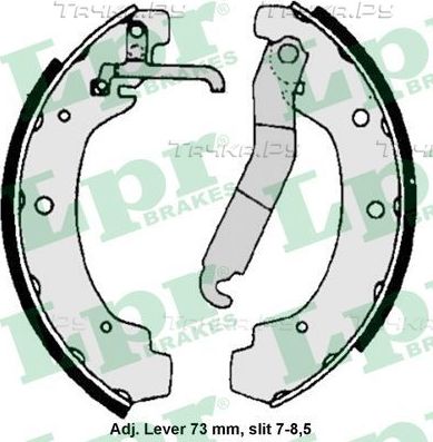Тормозные колодки LPR задние для Volkswagen LT I 1978-1996. Артикул 06740