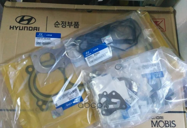 Прокладки двигателя (комплект) Hyundai / KIA. Артикул 209102EA00