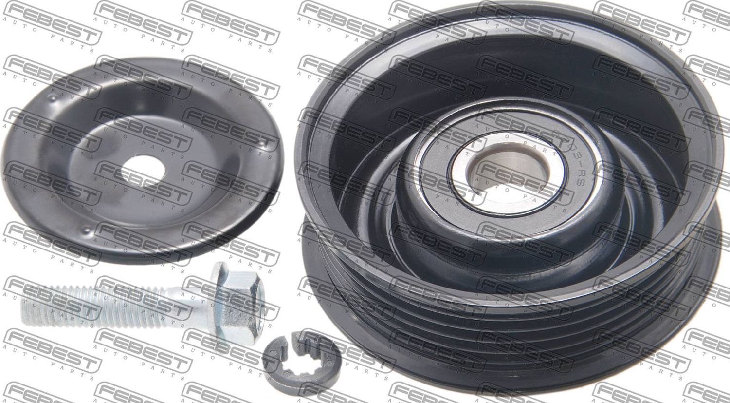 Направляющий (ведущий) ролик приводного поликлинового ремня Febest. Артикул 1288-SON