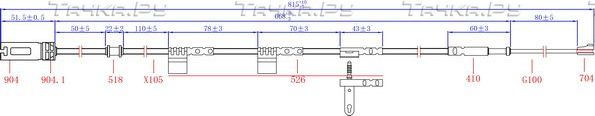 Датчик износа тормозных колодок  Sangsin Hi-Q. Артикул SWS1400