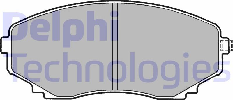 Тормозные колодки Delphi (Low-Metallic). Артикул LP1095