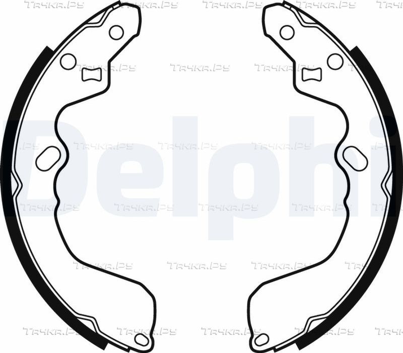Тормозные колодки Delphi. Артикул LS1876