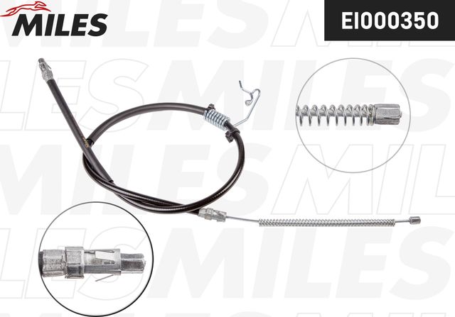 Трос ручника (тросик ручного тормоза) Miles задний правый для Ford Transit VI 2000-2006. Артикул EI000350