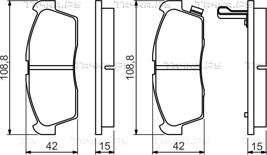 Тормозные колодки Bosch (Low-Metallic) передние для Citroen C-ZERO 2010-2020. Артикул 0 986 494 700