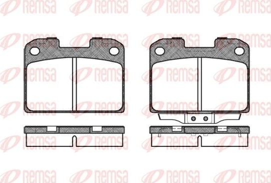 Тормозные колодки Remsa. Артикул 0476.00