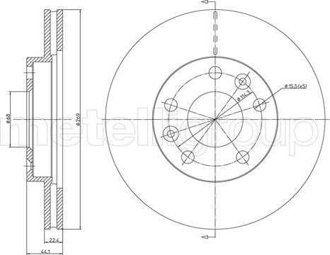 Тормозной диск Trusting. Артикул DF1643