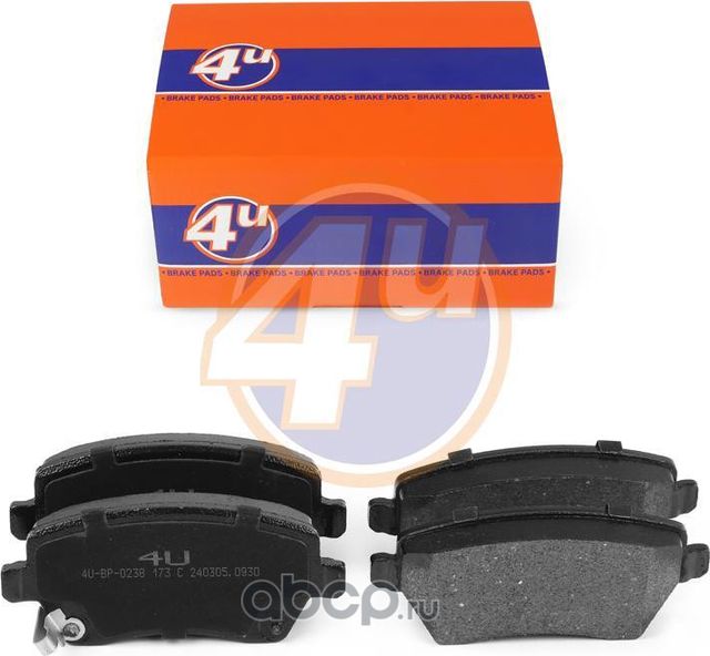 КОЛОДКИ ПЕР NISSAN MICRA IV (K13K) SCALA (LJM_) NOTE (E12) MICRA V (K14) MICRA I (4U). Артикул 4UBP0238