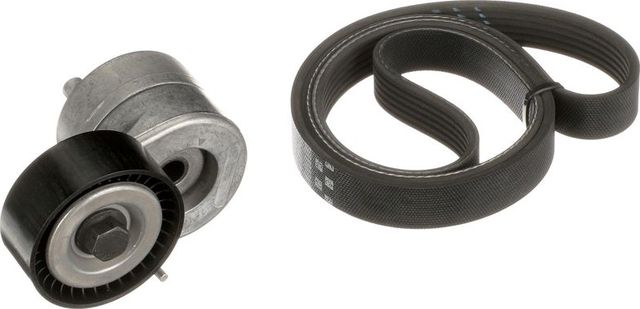 Приводной ремень поликлиновой с роликами (комплект) Gates Micro-V® для Opel Combo C 2004-2012. Артикул K026PK1183