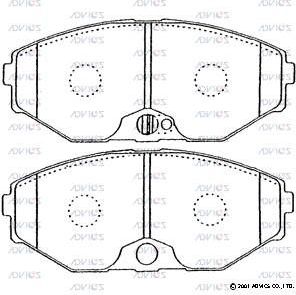 Тормозные колодки Advics. Артикул SN572P