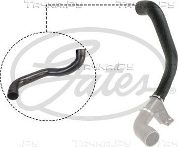 Патрубок интеркулера Gates для Mercedes-Benz Sprinter 904 2000-2006. Артикул 09-0824