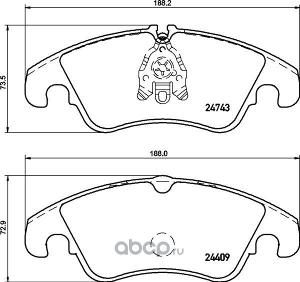 Колодки тормозные дисковые (Textar) Textar. Артикул 2474305