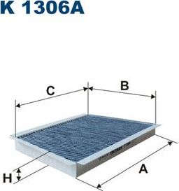 Салонный фильтр Filtron. Артикул K 1306A