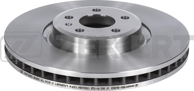 Тормозной диск Zekkert передний для Audi A6 V (C8) 2020-2026. Артикул BS-6463