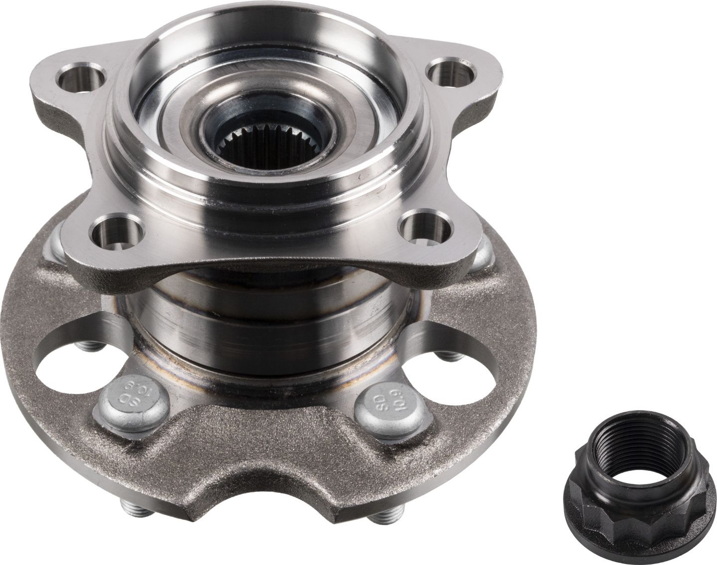 Ступица колеса с интегрированным подшипником Blue Print. Артикул ADT38380