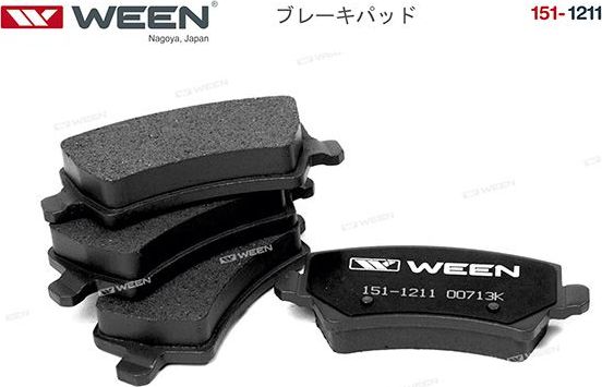 Тормозные колодки WEEN. Артикул 151-1211