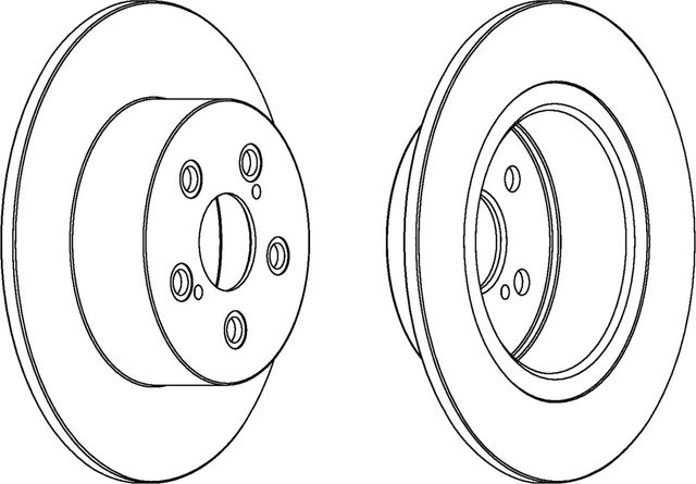 Тормозной диск Ferodo Premier задний для Toyota Avensis I 2001-2003. Артикул DDF1556C