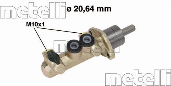 Тормозной цилиндр главный Metelli (Чугун) для Fiat Multipla I 2002-2010. Артикул 05-0340