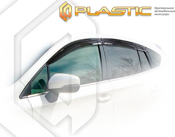 Дефлекторы СА Пластик для окон (Classic полупрозрачный) Subaru XV  2017–2026. Артикул 2010030313122